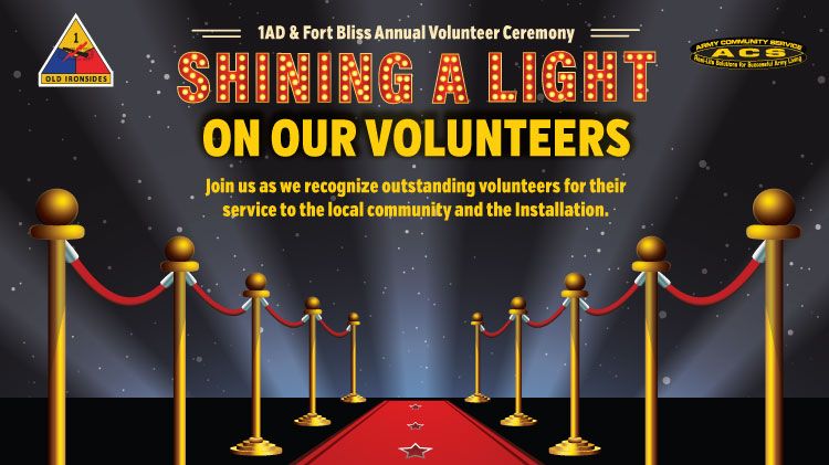1AD & Fort Bliss Annual Volunteer Ceremony