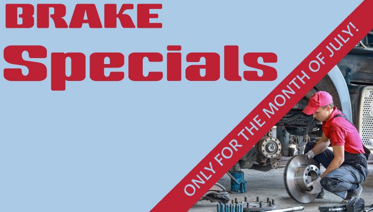 JULY: Brake Specials  at Autocrafts!